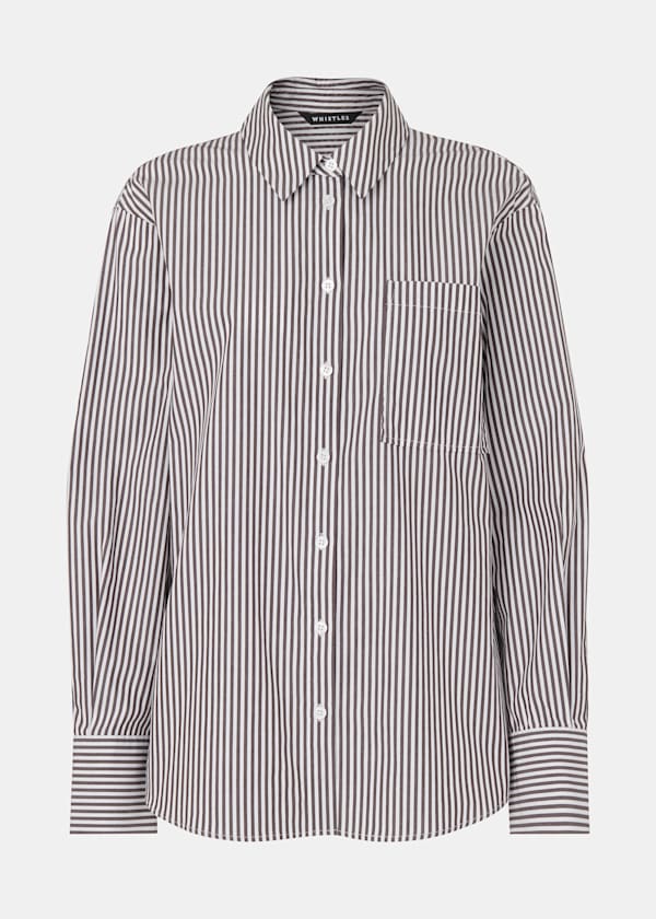 Black Stripe Relaxed Fit Shirt